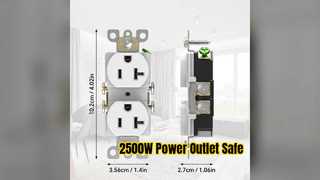 20A Tamper Resistant Outlet 2500W Power