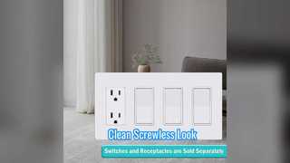 Screwless Wall Plate Clean Look