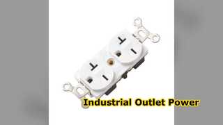 20A 250V Industrial Duplex Outlet Wall Mount